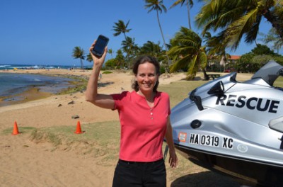 Vicki Sterne creator of Kauai Beach Guide iPhone app, Poipu